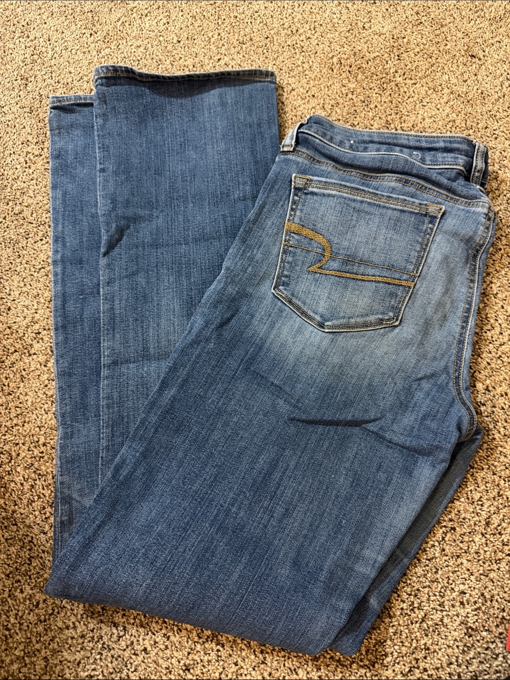 American Eagle Outfitters Men's Medium Blue Straight Jeans